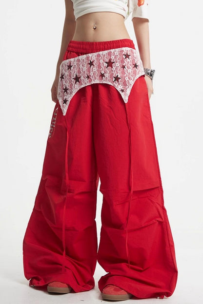 Lace Paratrooper Pants
