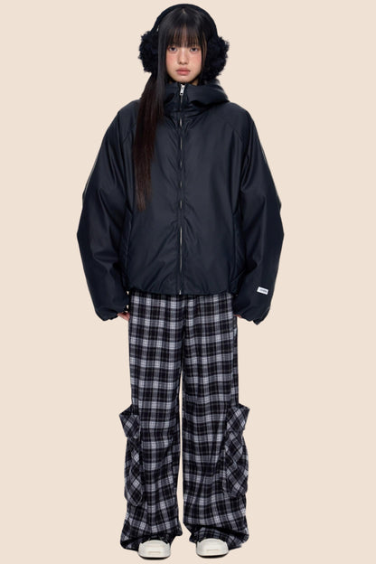 Luxury Cotton Hooded Jacket