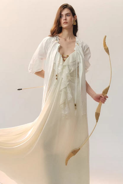 Weightless Beaded Ribbon Blouse