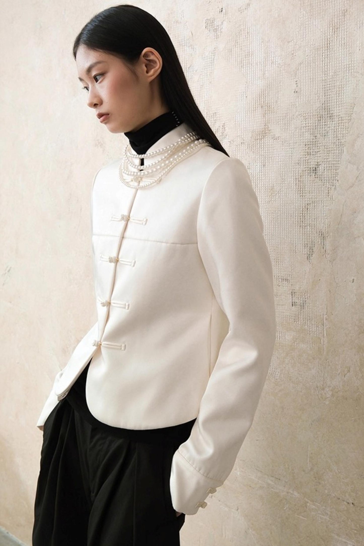 Satin Modern Fit Winter Coat