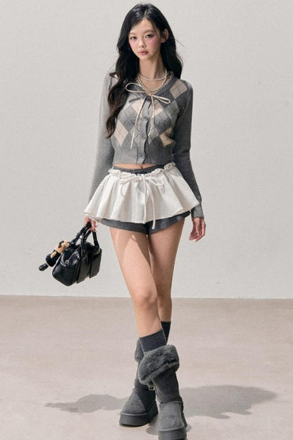 Plaid Annie Waltz Skirt