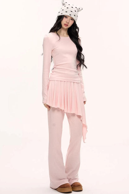 Strawberry Velvet Two-Piece Set-Up