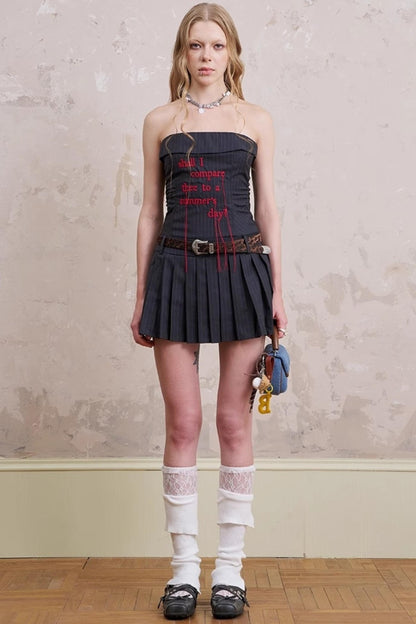 Embroidered Sheath Dress