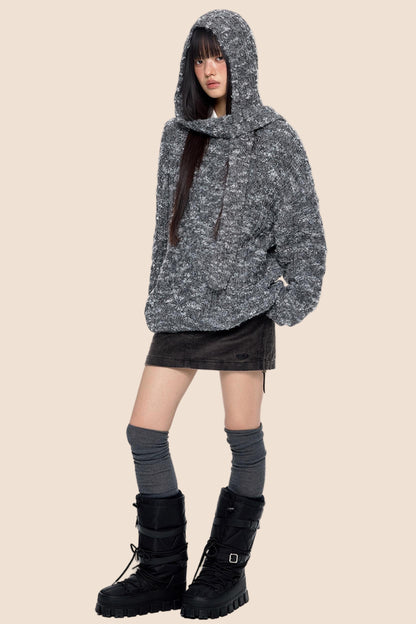 Vintage Knitted Top & Hat Set