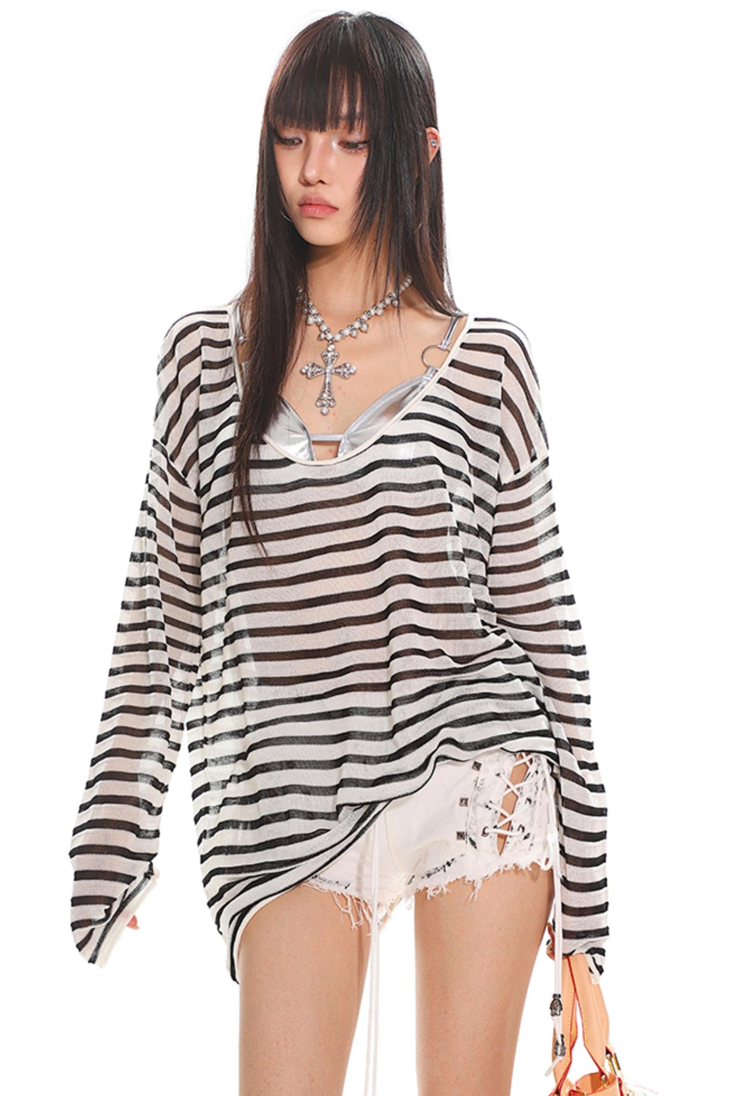 Cozy Striped Sleeve Shirt
