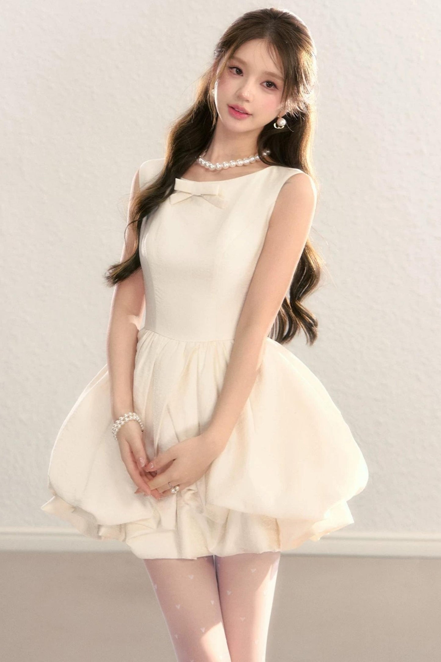 Hepburn Floral Puff Dress