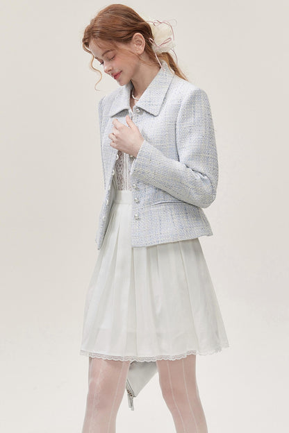 Chic Two-Piece Short Jacket Skirt Set-Up