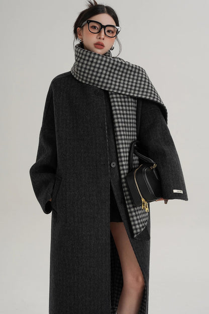 Classic Wool Tweed Coat