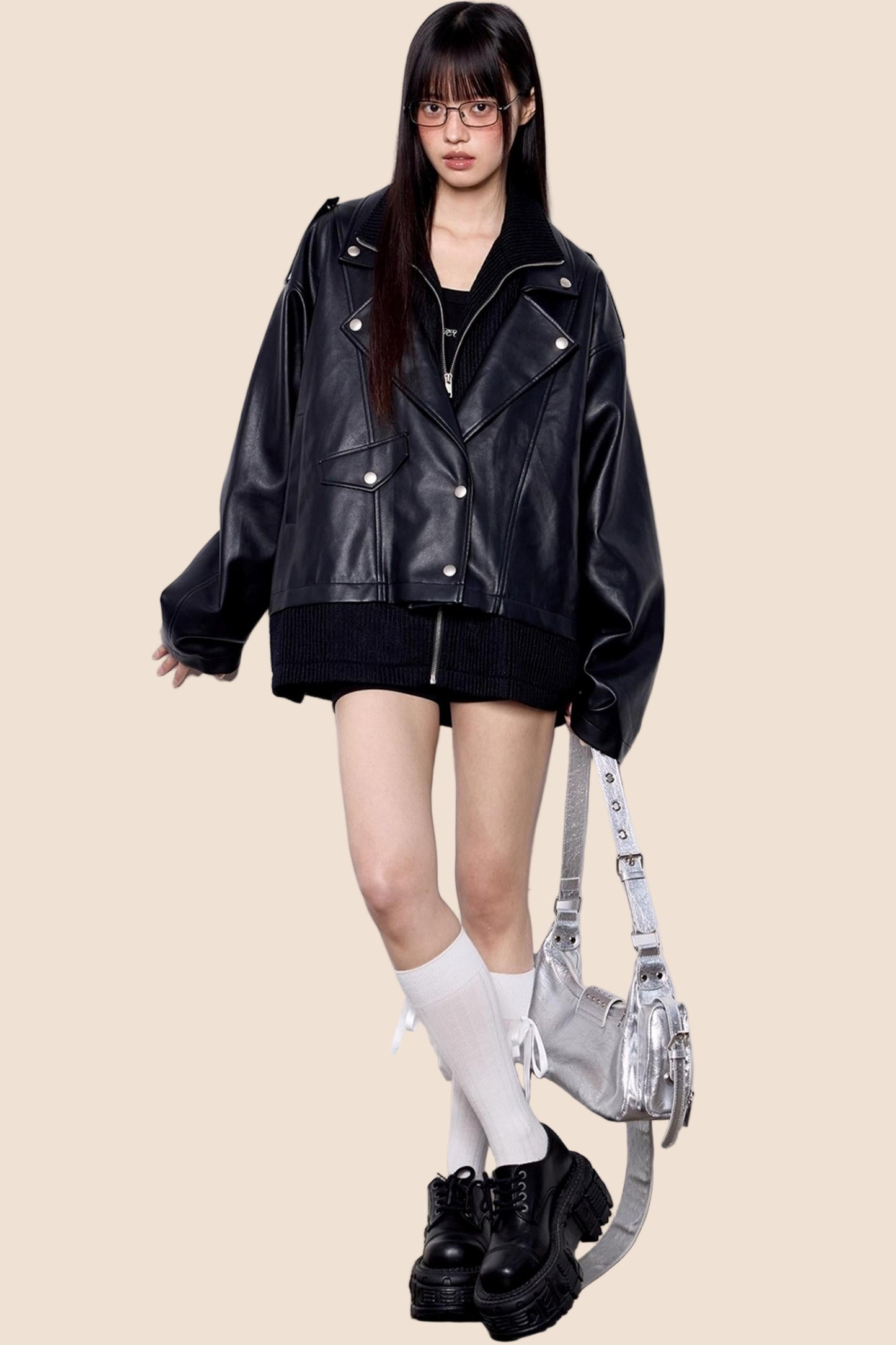 Autumn Retro PU Leather Jacket