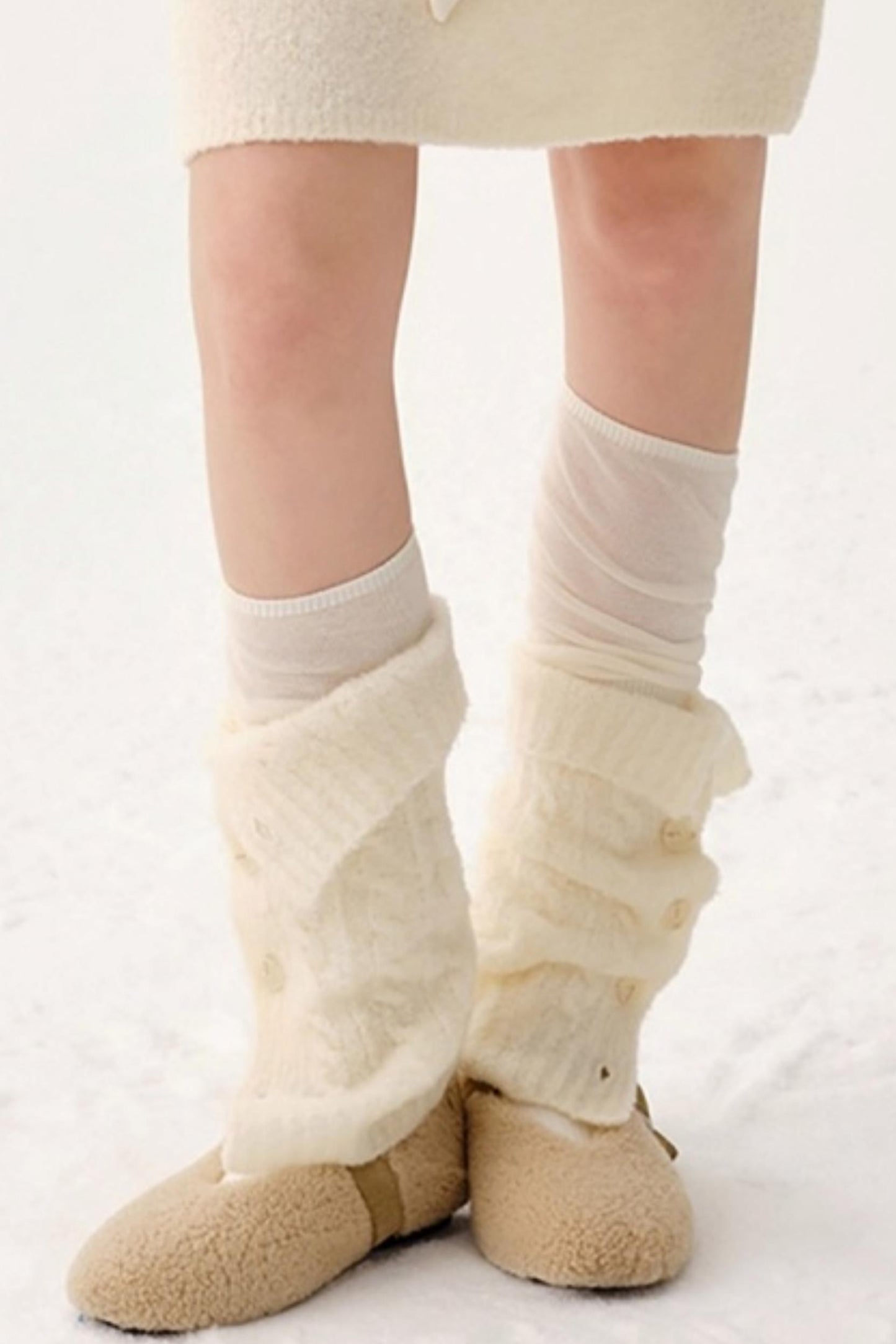 Heavy Wool Blend Slouch Socks