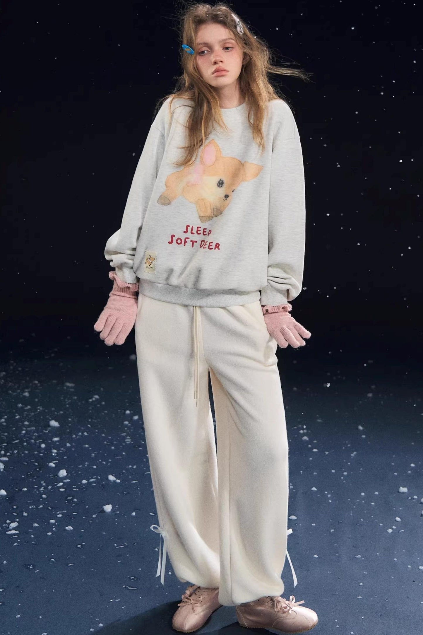 Deer Velvet Sweatshirt Sweater