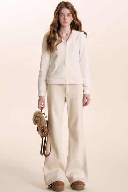 Cashmere Blend Flared Sweatpants