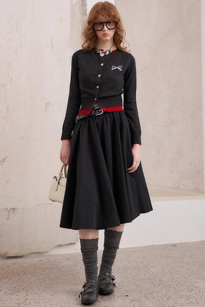 Three-Dimensional Pleated Skirt