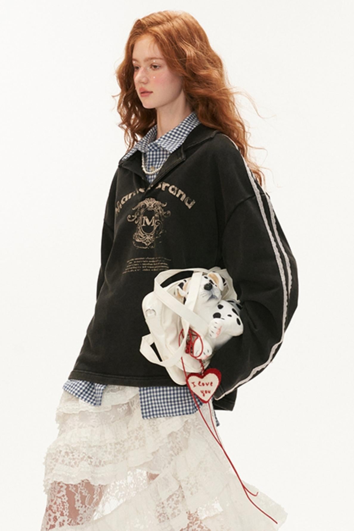 American Style Polo Sweatshirt