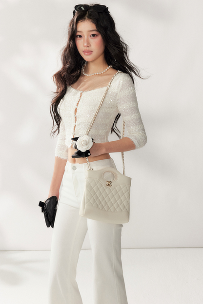 Heavy Beaded Lace Cardigan