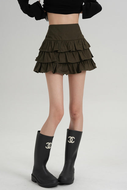 Classic High Waisted Pleated Skirt