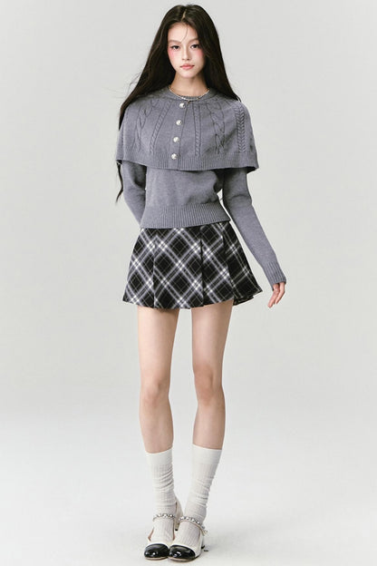 Fake Two Piece Knit Sweater Top