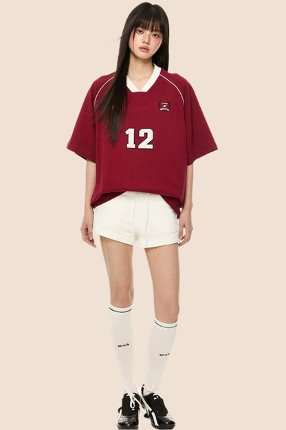 White High-Waist Hot Pants