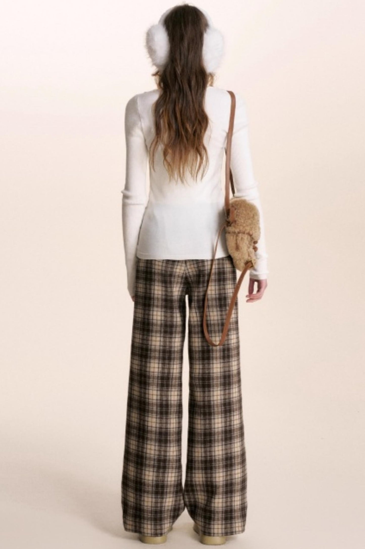 Fake Two-Piece Wool Blend Knit Vest