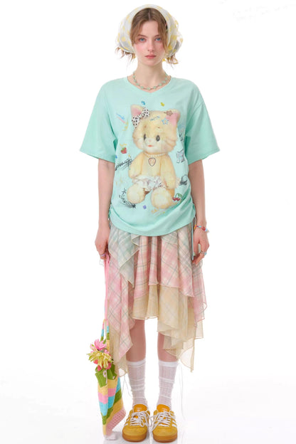 Gummy Bear V-Neck Top