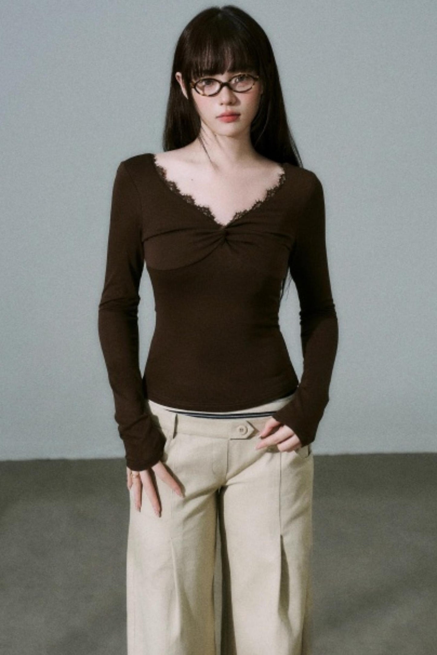 Twisted Lace Wool Top