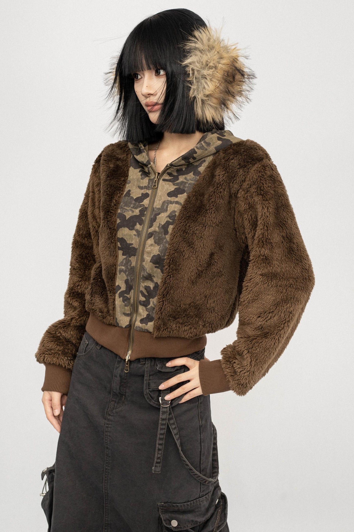 Vintage Camo Fleece Jacket