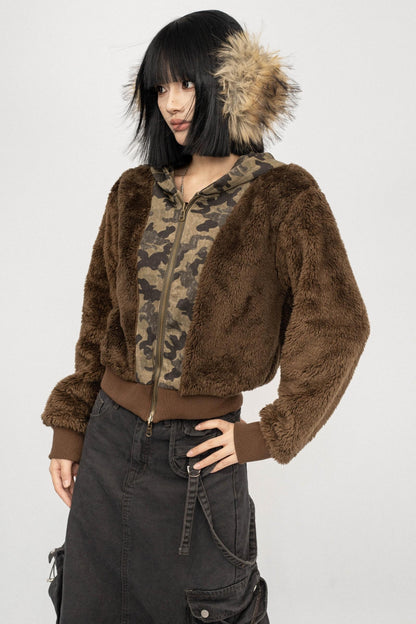 Vintage Camo Fleece Jacket