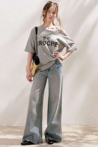 French Lace Off-Shoulder Top