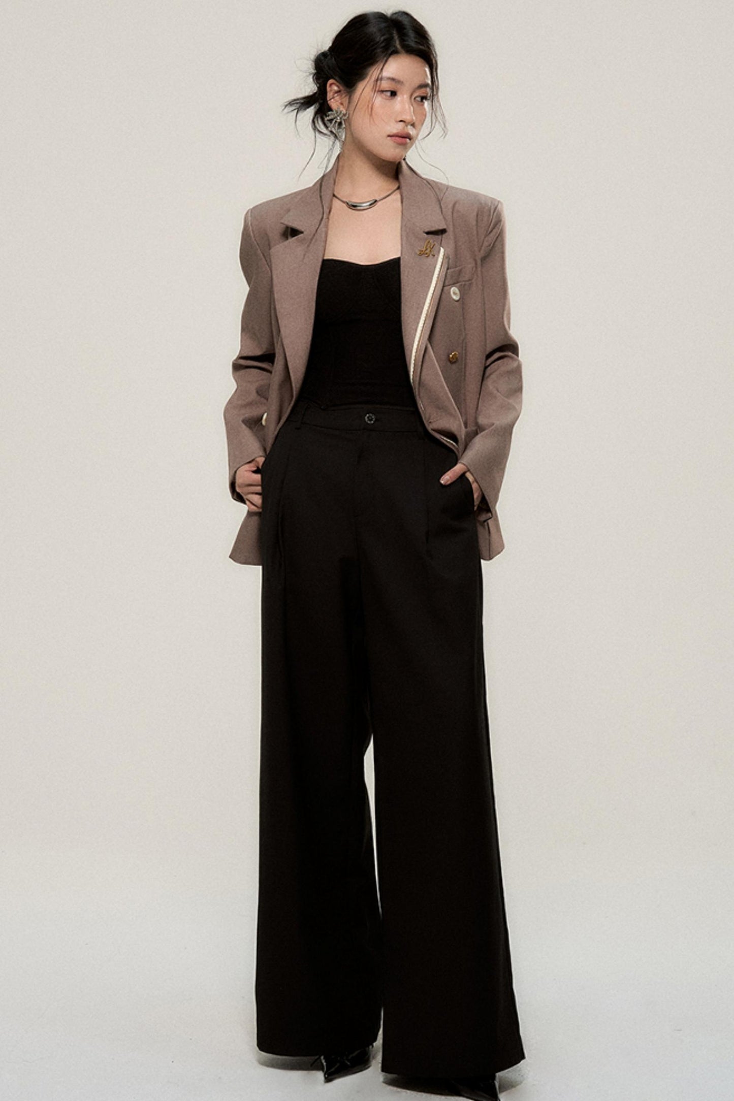 Shanghai Luxe Brown Blazer