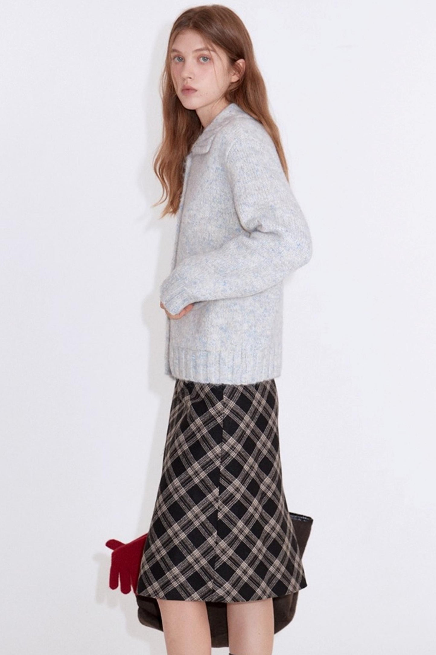 Velvet Wood Grain Cardigan