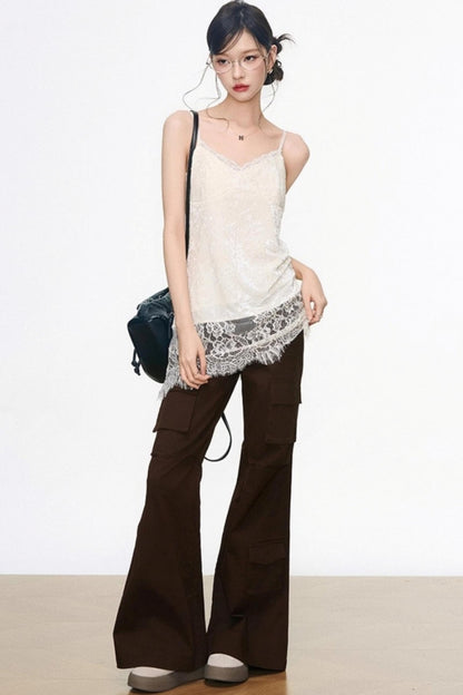 Khaki Leather Jacket Set-Up