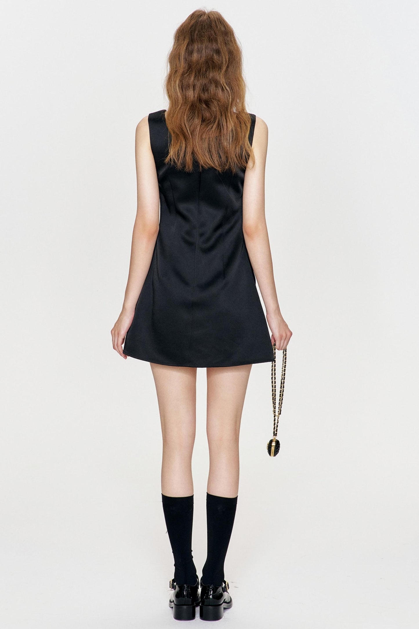 Lunar Elegance Swing Dress