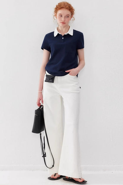 Color-Block Polo & Suspender Set-Up