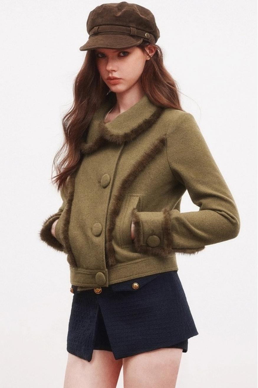 Winter A-Line Button Design Shorts