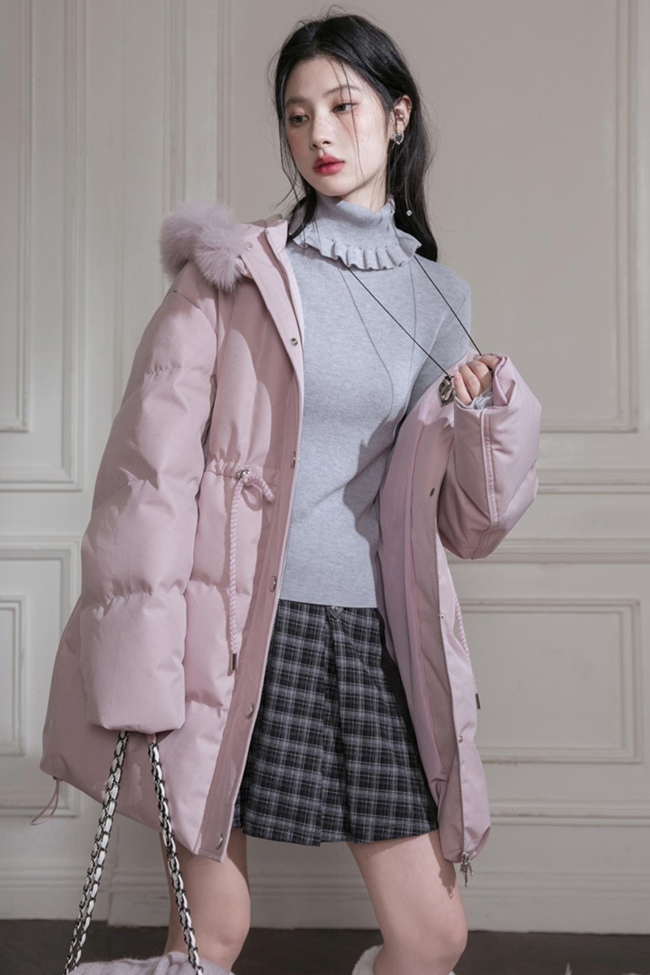 Mercerized Wool Ruffle Top