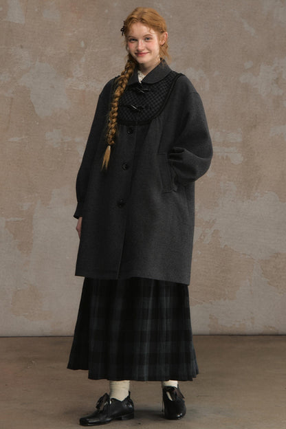 Sweetheart Pane Woolen Jacket Shawl Set-Up