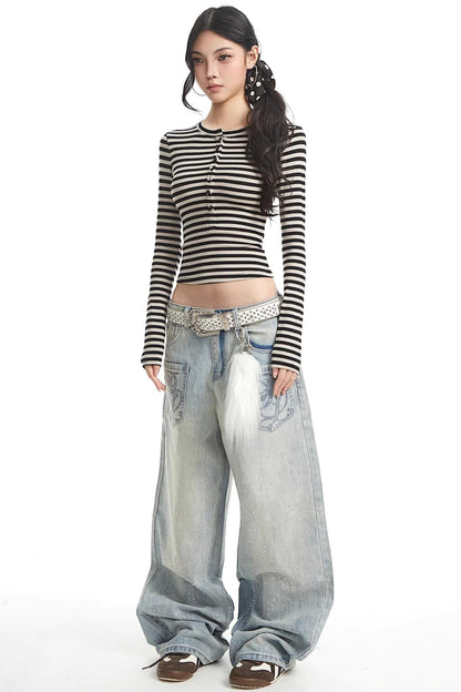 Spicy Girl Striped Slim Sweater