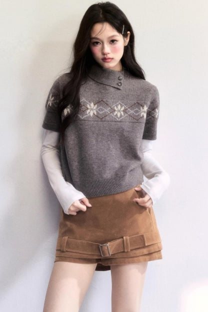 Vintage Suede Winter Skirt