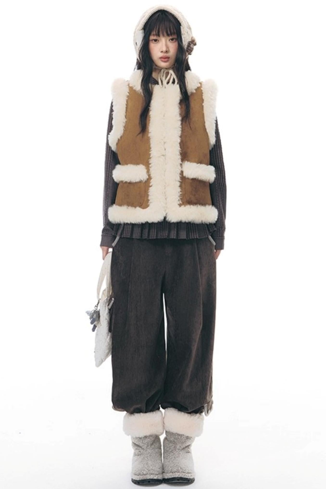 Chenille Multi-Pocket Pants