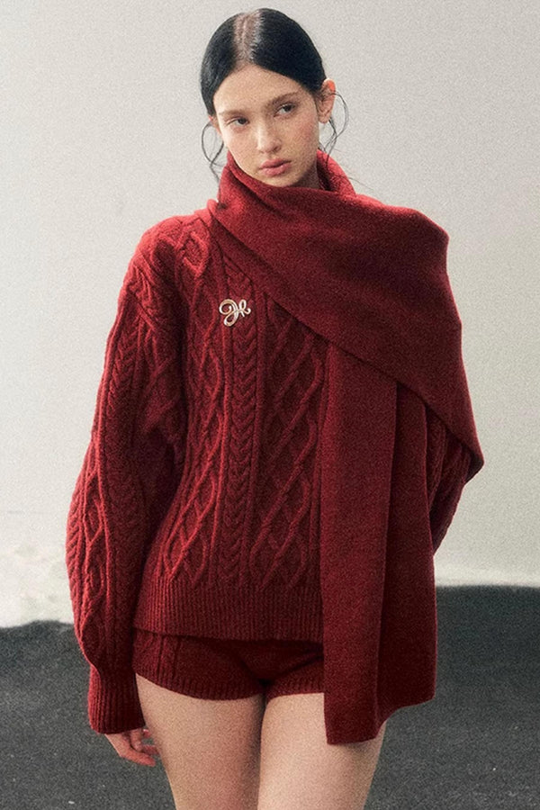 Zurich Knit Sweater Shorts Set-Up