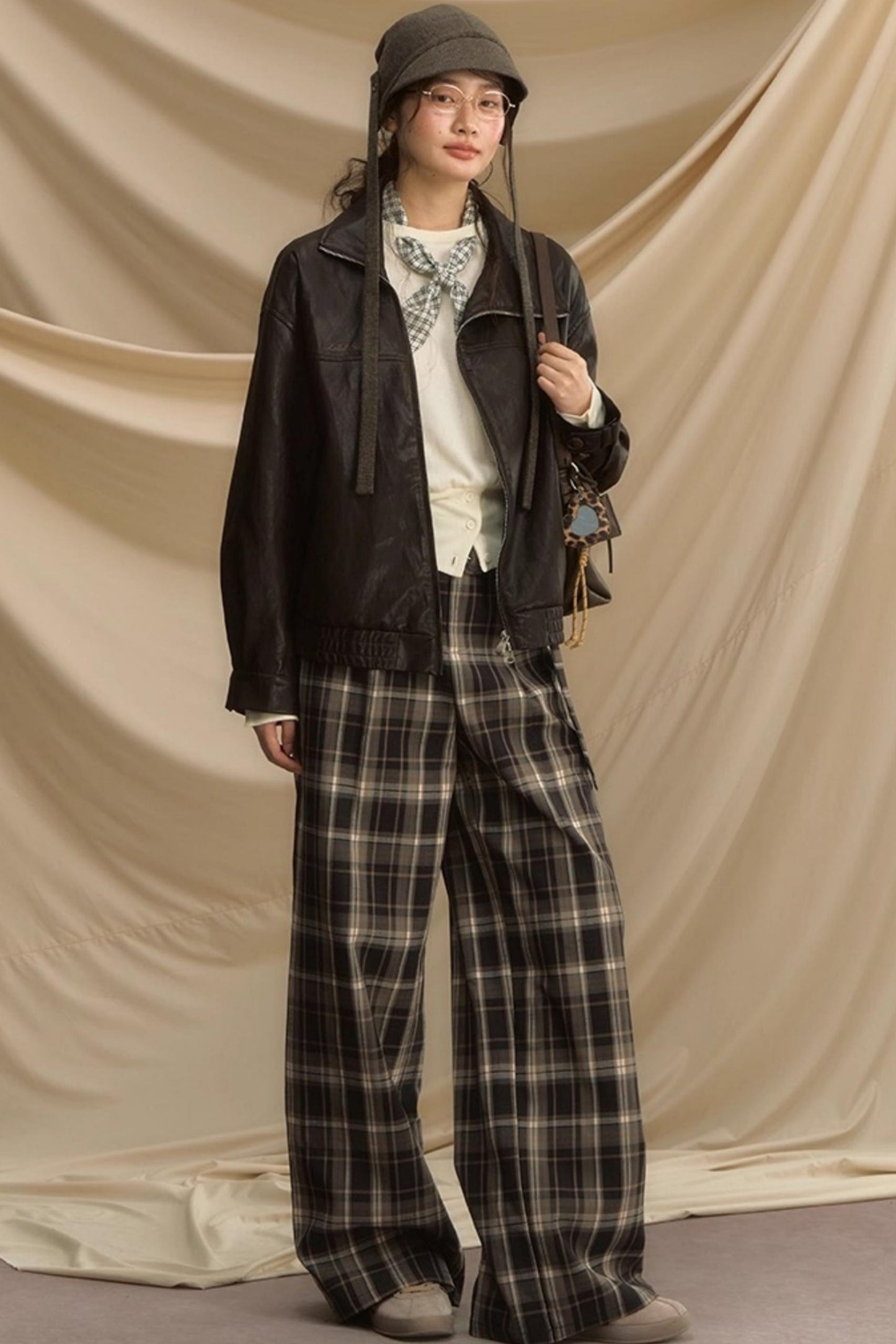 Secret Lazy Plaid Pants