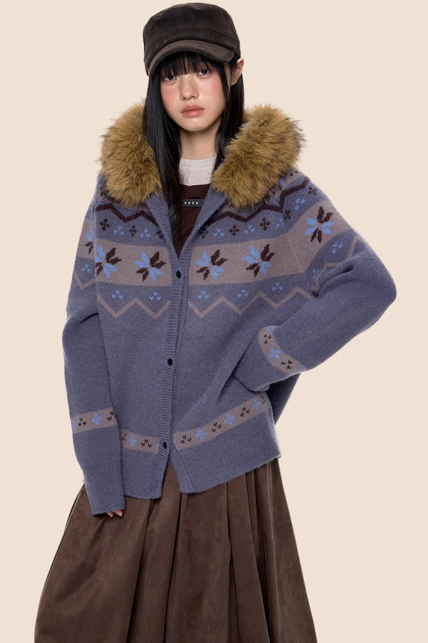 Fair Isle Sweater Jacket