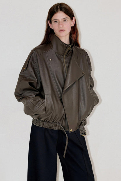 Lazy Leather Split Jacket
