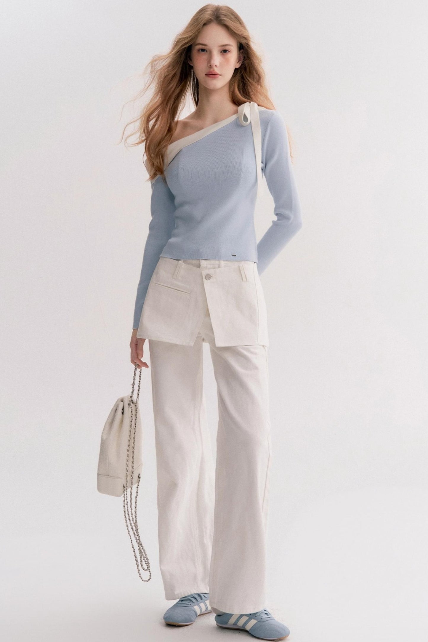 Lazy Casual Denim Skirt Pants