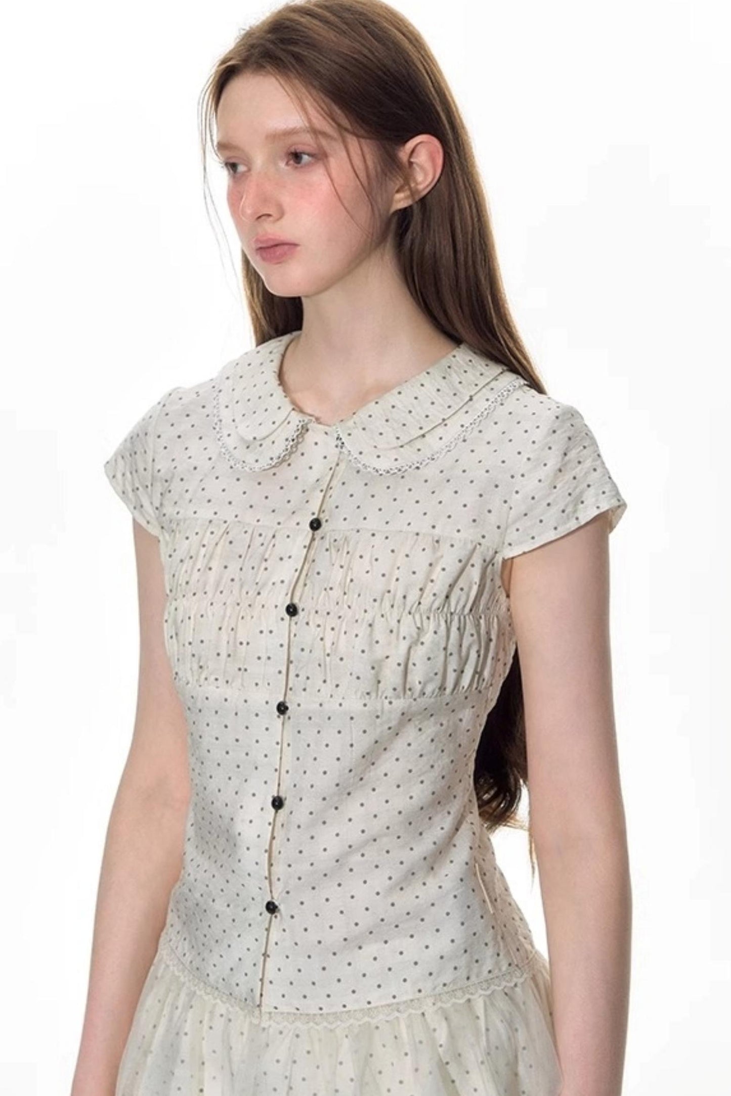 Nap Dot Mesh Culottes Set-Up