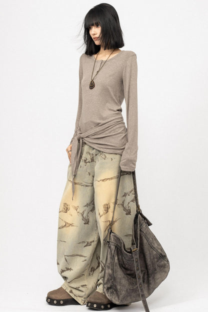 Black Slim Long Sleeve T-Shirt