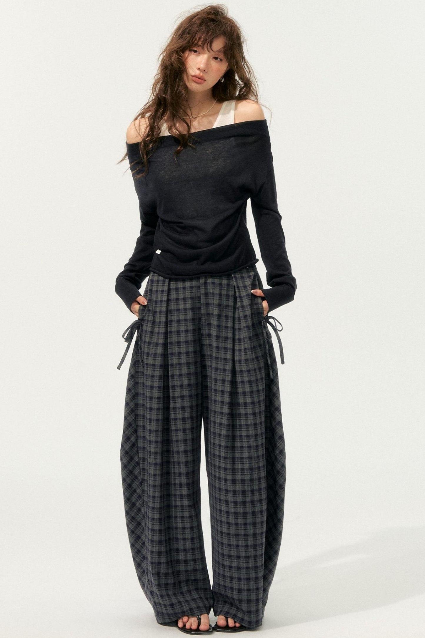 Loose Drape Straight Pants