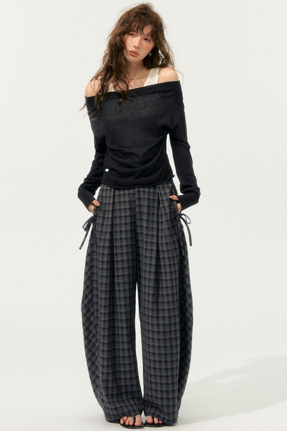 Loose Drape Straight Pants