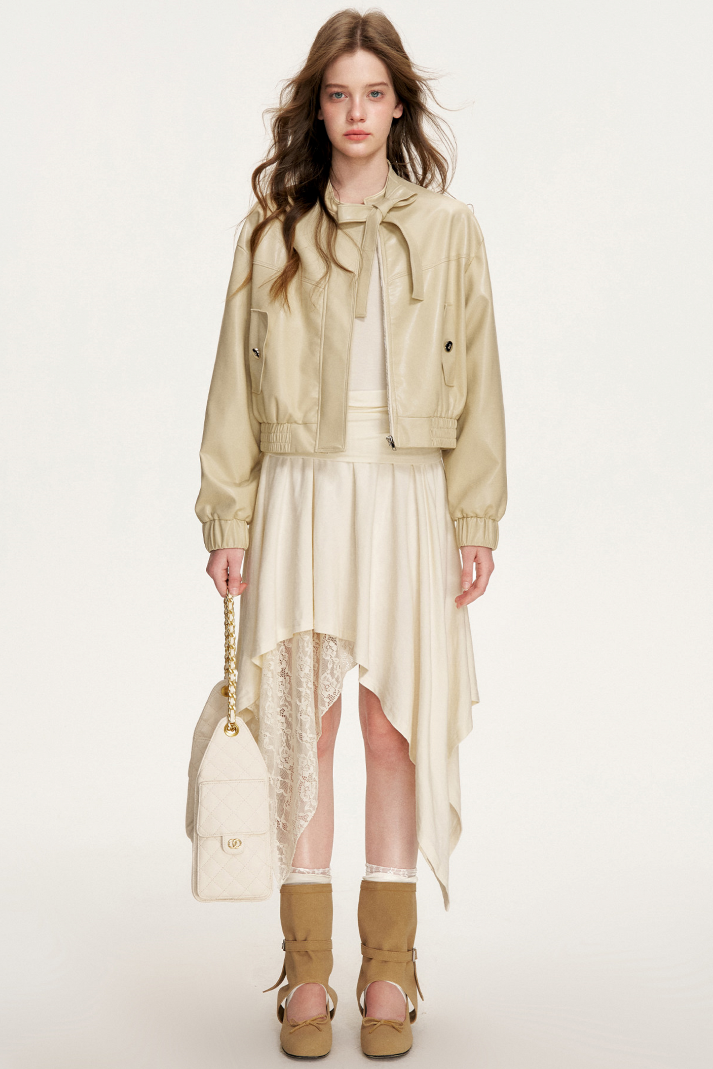 Romantic Lace Asymmetrical Dress