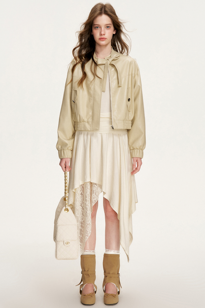 Romantic Lace Asymmetrical Dress